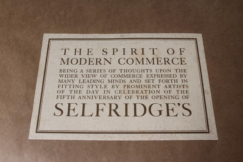 BRITISH SCHOOL (20th Century) Approximately forty five unframed posters produced by Selfridges in Image