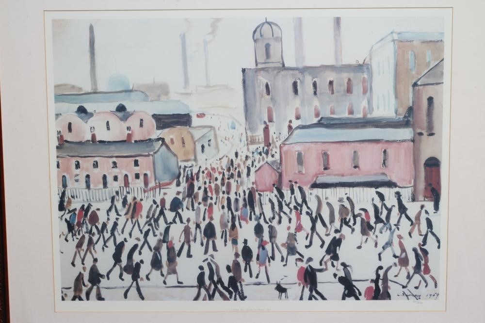 LAURENCE STEPHEN LOWRY RBA RA (1887-1976) Going to Work 1959 Image