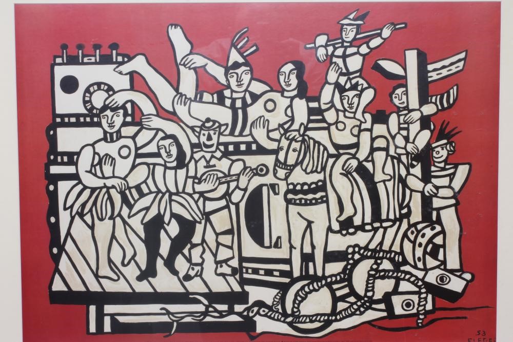 FERNAND LÉGER (1881-1955) La Grande Parade, offset lithograph, 20" x 27" (I), framed and glazed Image
