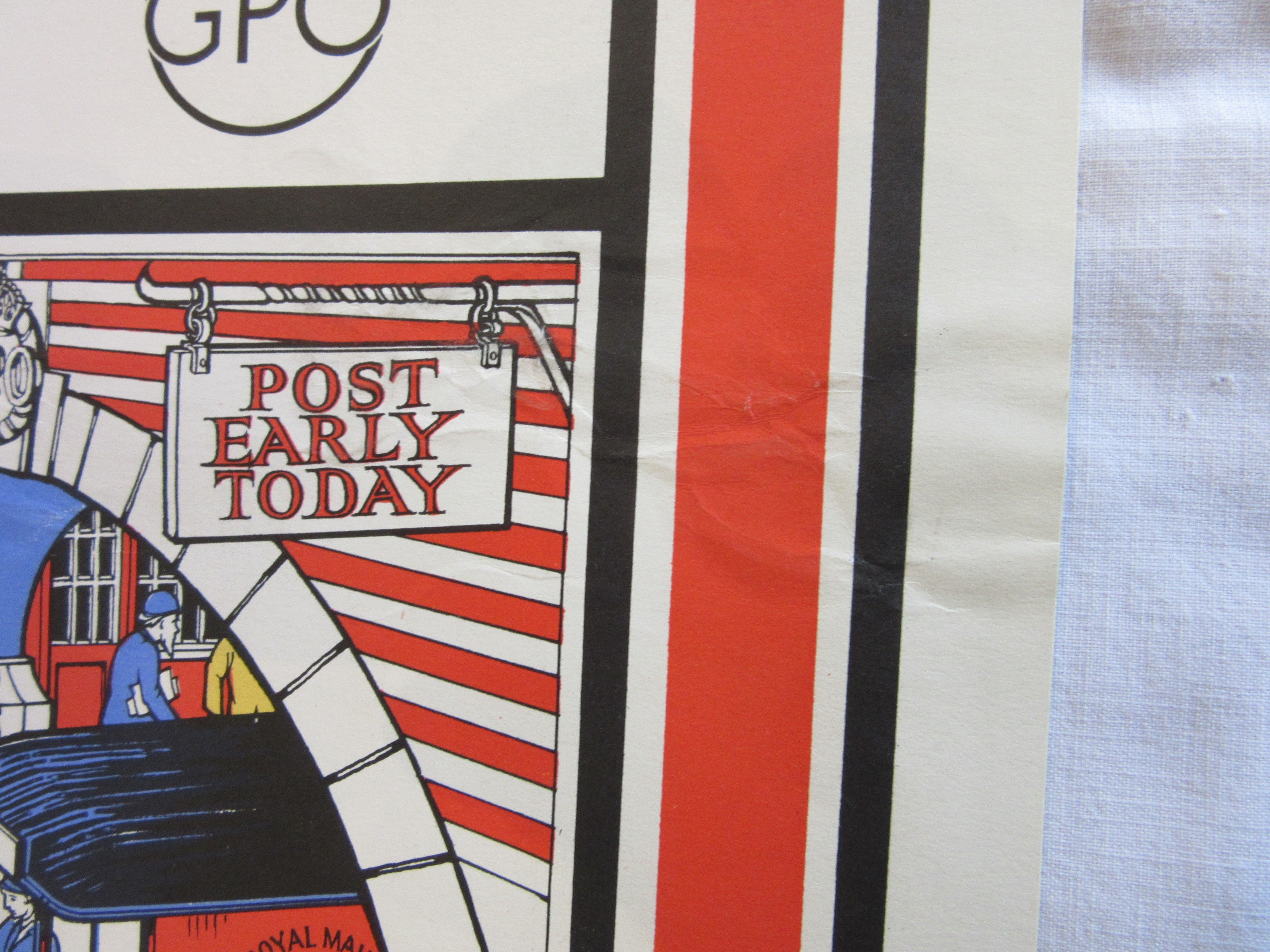 MACDONALD GILL (1884-1947) Mail Steamship Poster, lithograph in colours, P R D 182 bottom right Image