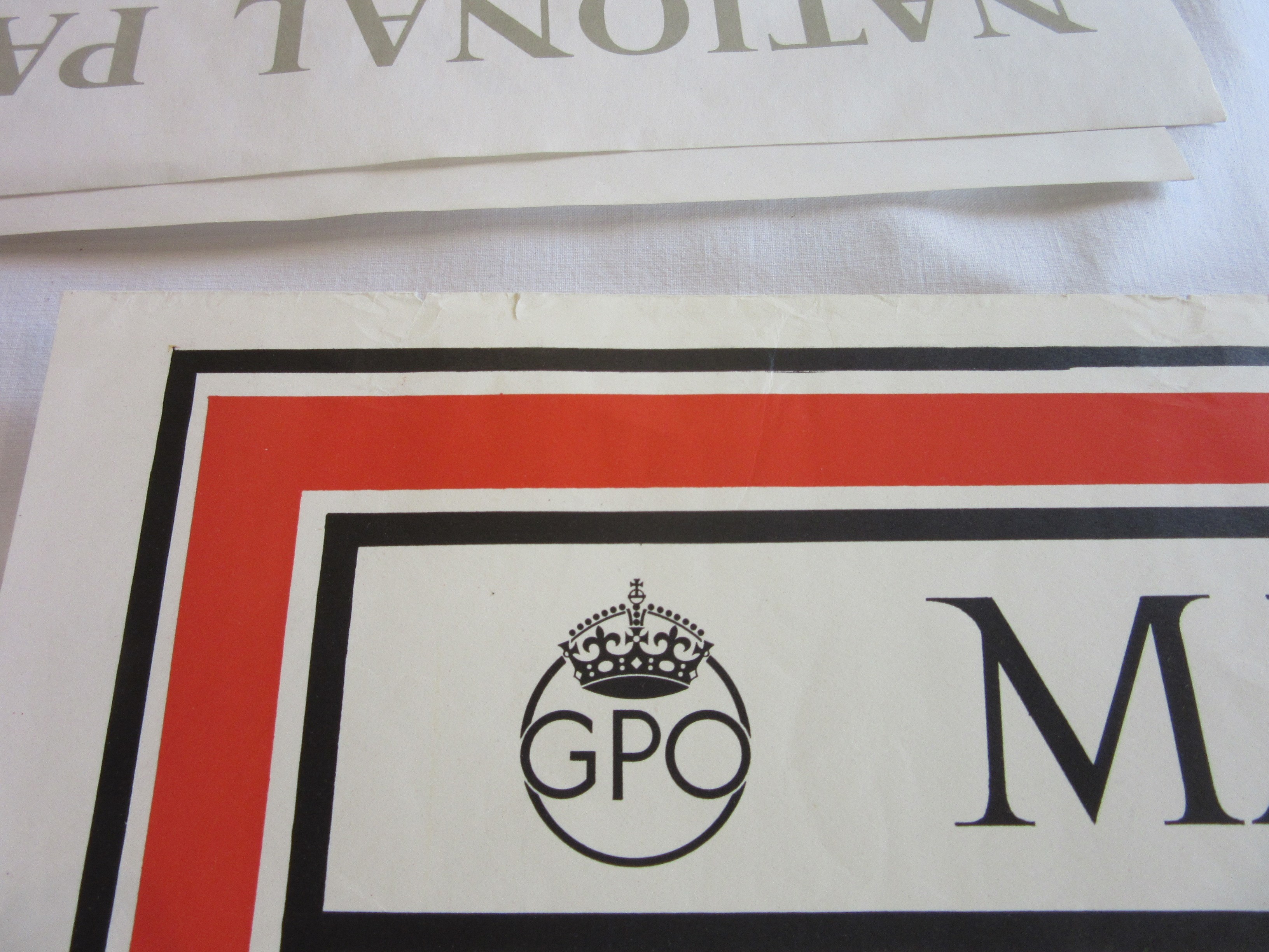MACDONALD GILL (1884-1947) Mail Steamship Poster, lithograph in colours, P R D 182 bottom right Image