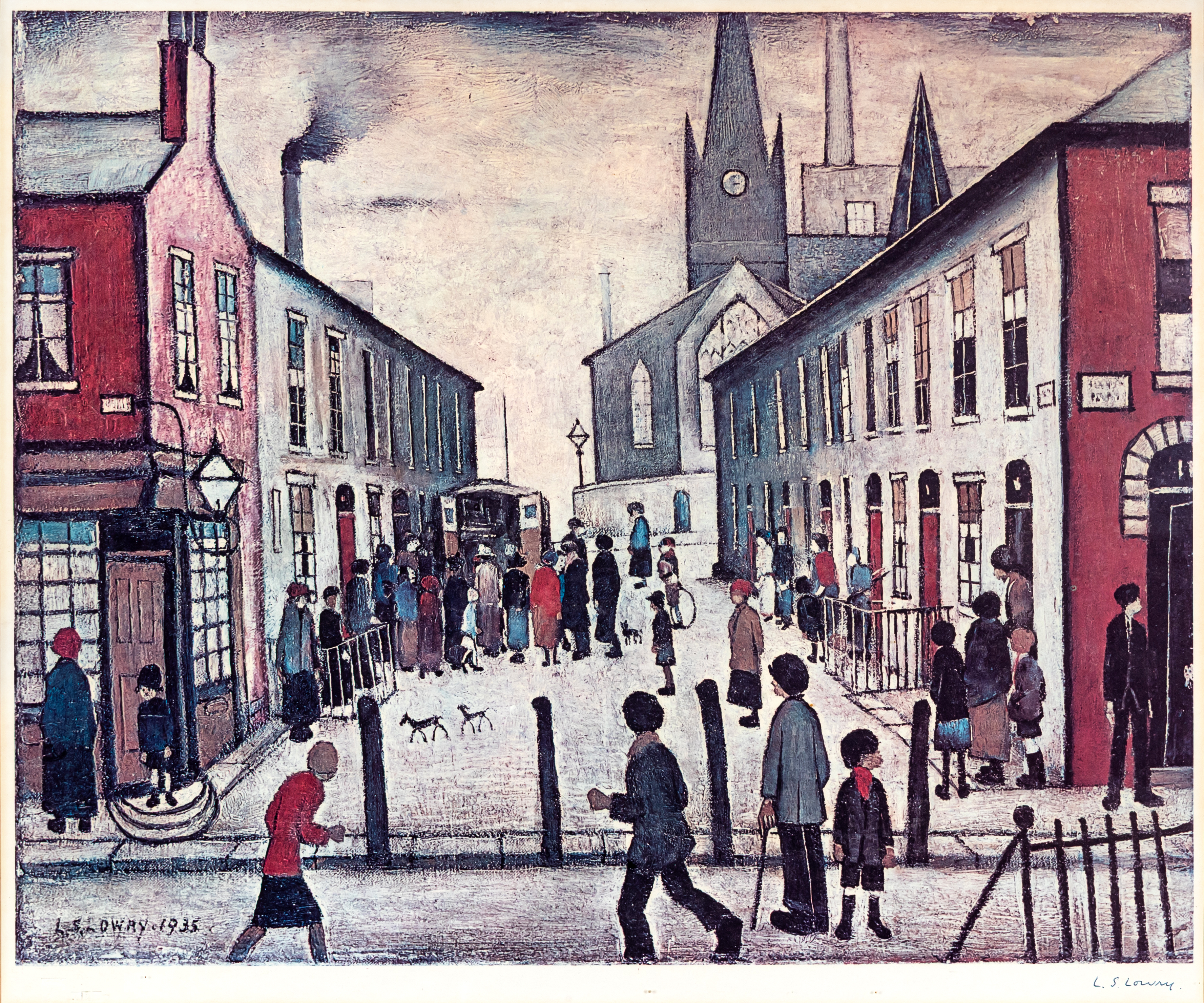 LAURENCE STEPHEN LOWRY RBA RA (1887-1976) The Fever Van Image