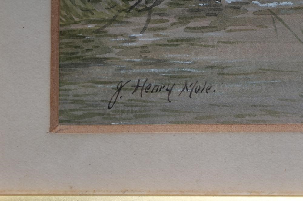JOHN HENRY MOLE (1814-1886) Returning from the Harvest, signed lower left, watercolour, 6 3/4" x 9 Image