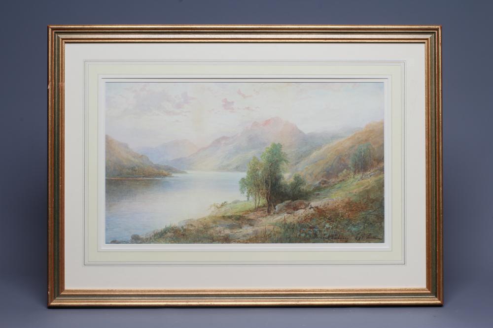 EMIL A KRAUSE (British School, 19th Century) On Loch Lubraig, signed Image