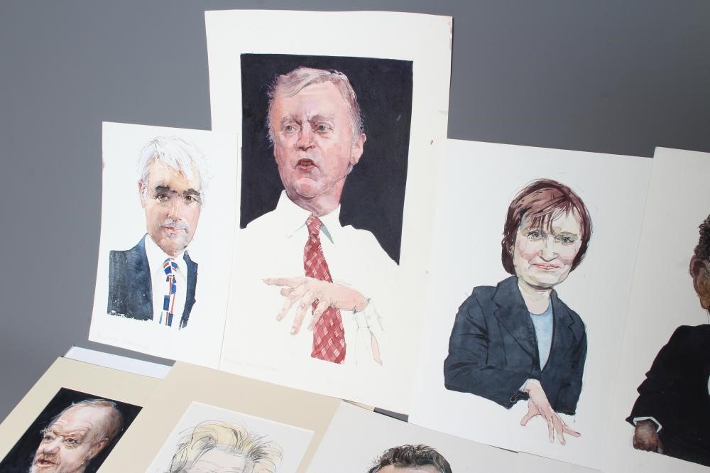 MICHAEL MCGUINNESS (1935-2016) A collection of cartoons depicting celebrities and politicians for Image