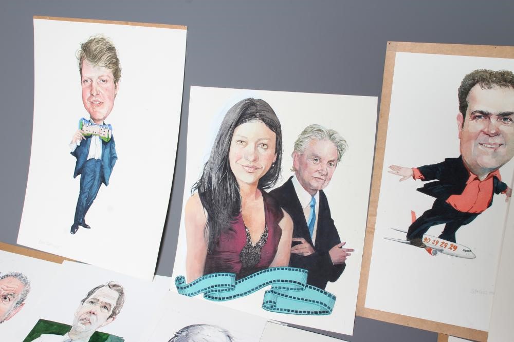 MICHAEL MCGUINNESS (1935-2016) A collection of cartoons depicting celebrities and politicians for Image