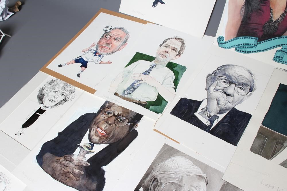 MICHAEL MCGUINNESS (1935-2016) A collection of cartoons depicting celebrities and politicians for Image