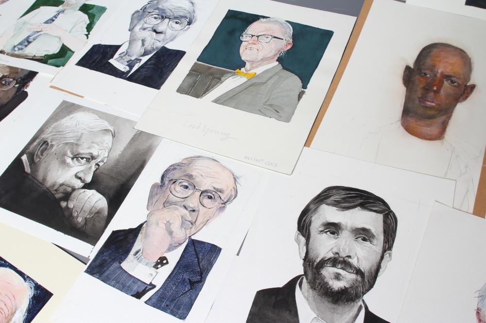 MICHAEL MCGUINNESS (1935-2016) A collection of cartoons depicting celebrities and politicians for Image