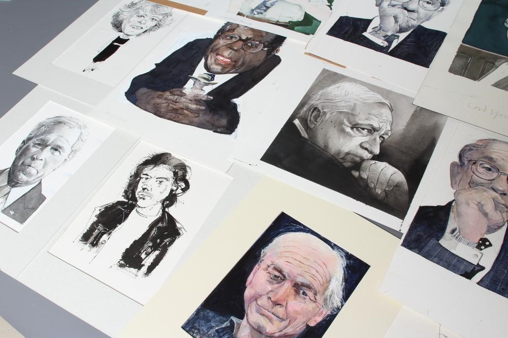 MICHAEL MCGUINNESS (1935-2016) A collection of cartoons depicting celebrities and politicians for Image