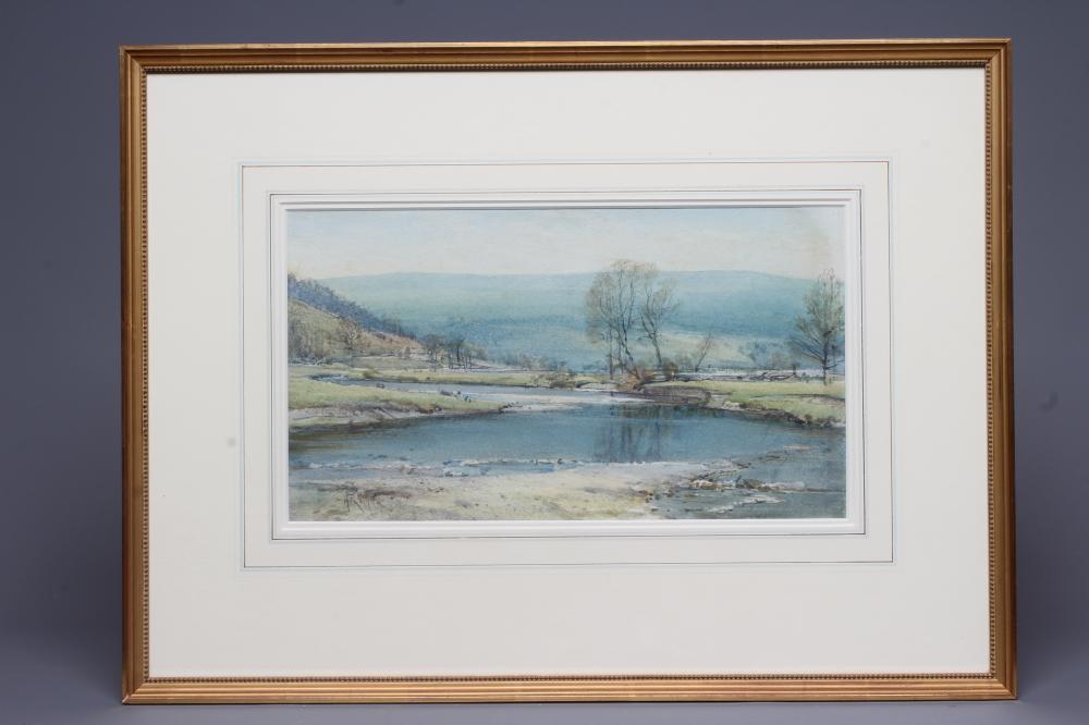 ARTHUR REGINALD SMITH (1871/72-1934) Meandering River Landscape, signed lower left, watercolour, 8 Image