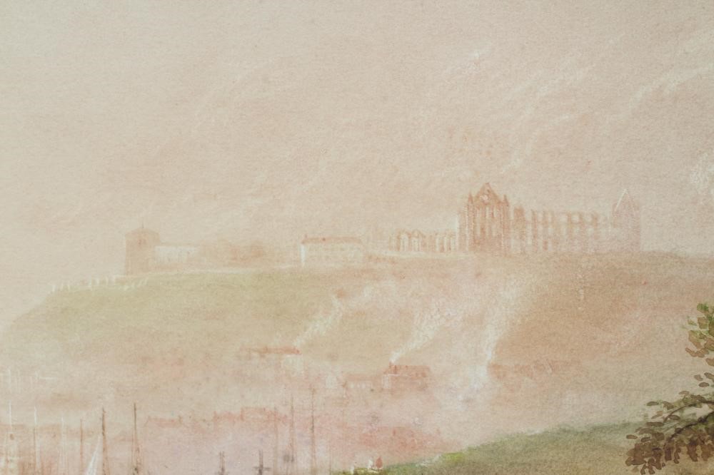 HENRY BARLOW CARTER (1803-1868) Whitby Harbour, signed lower left and dated 1856, watercolour Image