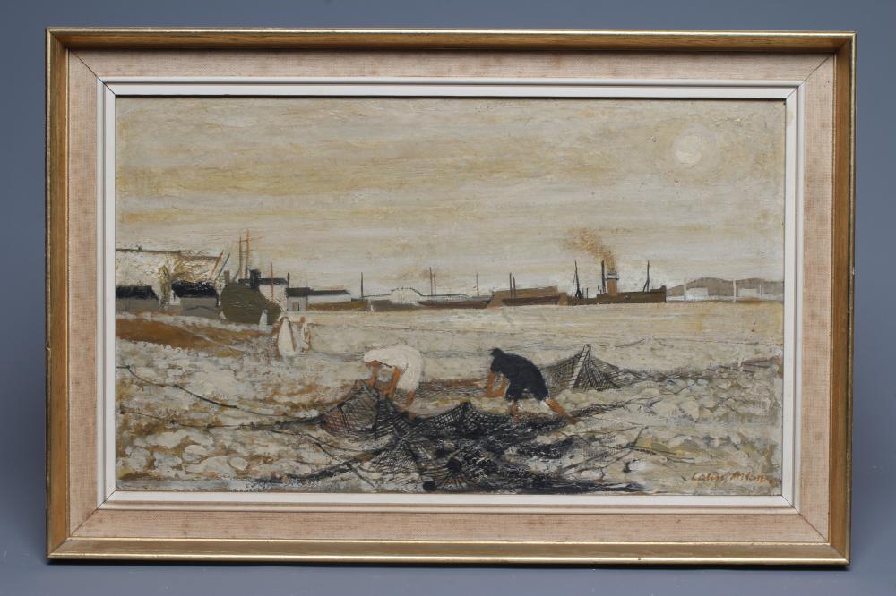 COLIN ALLEN (1926-1987) Arabs Mending Fishing Nets Image