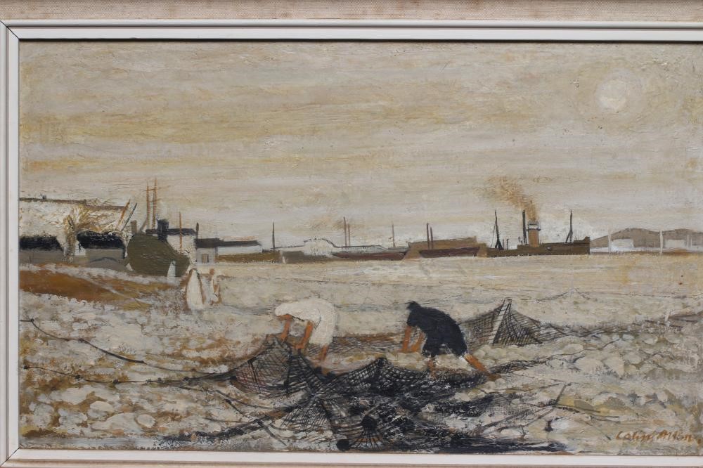 COLIN ALLEN (1926-1987) Arabs Mending Fishing Nets Image