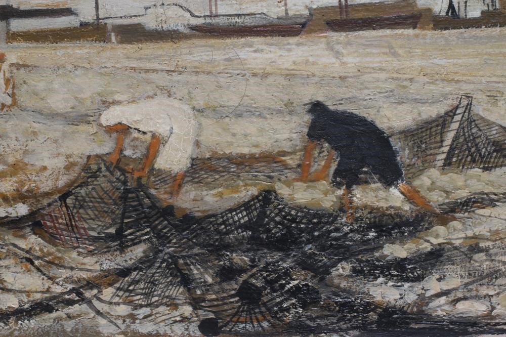 COLIN ALLEN (1926-1987) Arabs Mending Fishing Nets Image