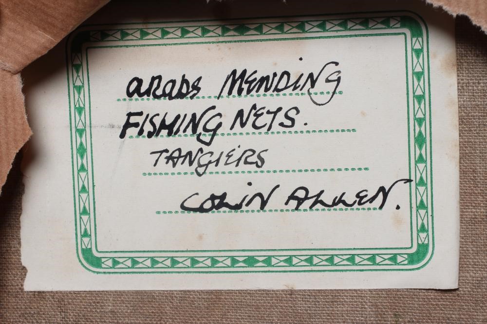 COLIN ALLEN (1926-1987) Arabs Mending Fishing Nets Image