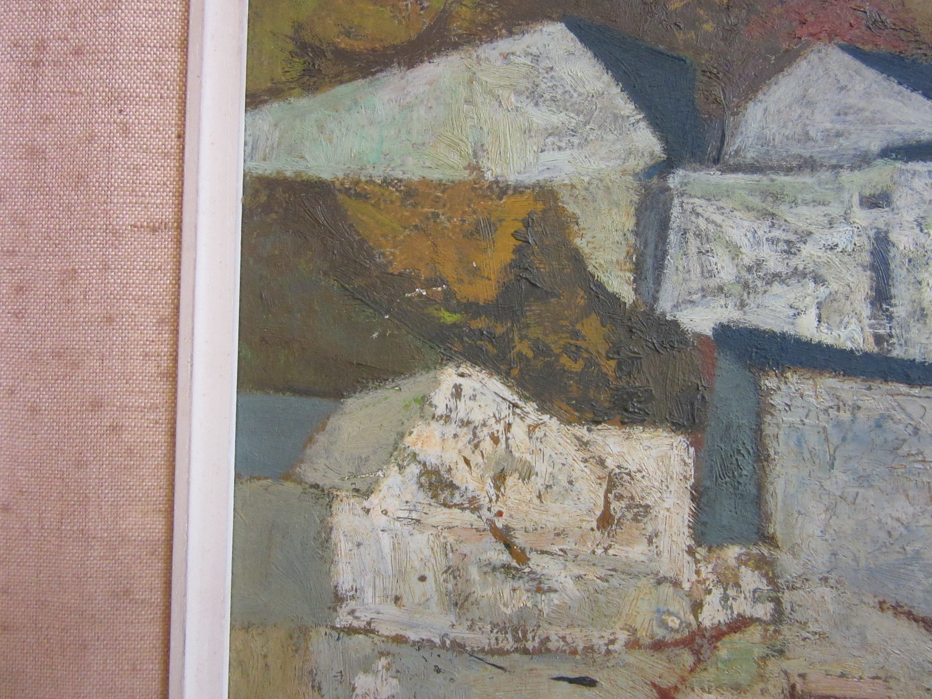JOHN ELWYN (1916-1997) Welsh Landscape with Whitewashed Barns Image