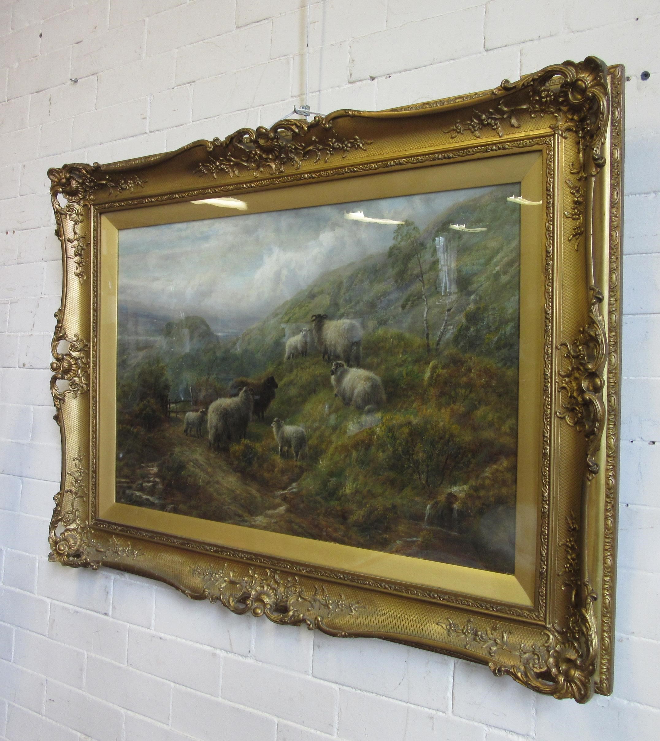WILLIAM WATSON JNR (1847-1921) Highland Cattle in a Rugged Landscape and Sheep beside a Highland Image