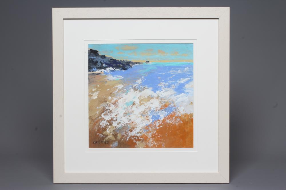 AVERIL GILKES (b.1945) Welcome Mouth, North Devon, signed lower left, acrylic on board, 11 1/2" x 11 Image
