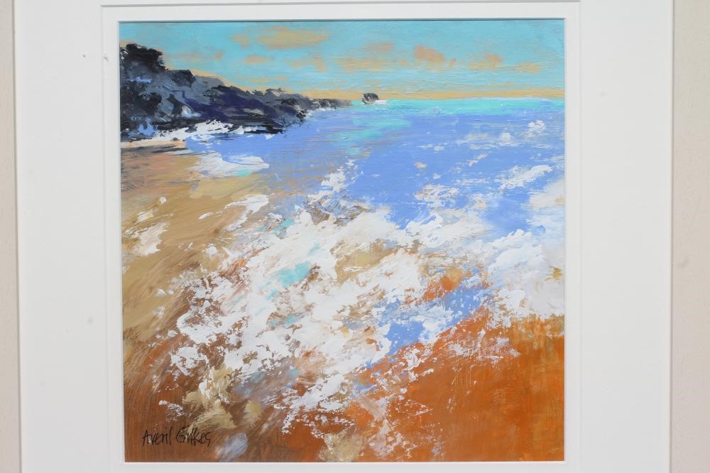 AVERIL GILKES (b.1945) Welcome Mouth, North Devon, signed lower left, acrylic on board, 11 1/2" x 11 Image