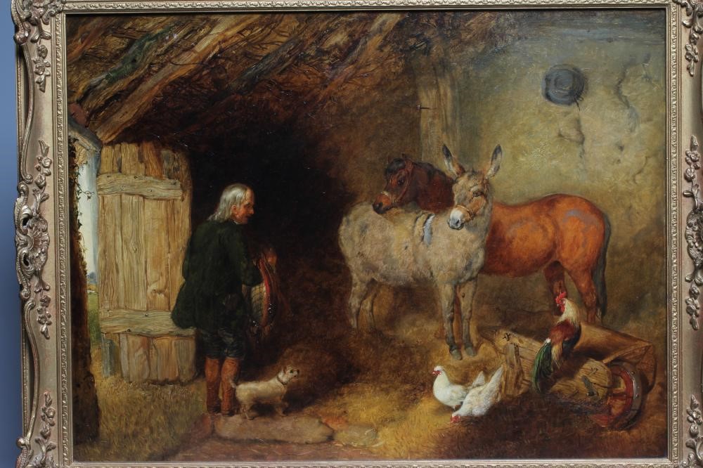 FOLLOWER OF GEORGE MORLAND (1762/63-1804) Stable Interior with Donkey Image
