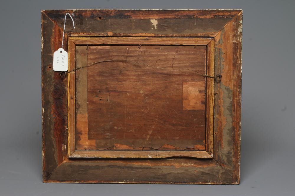BRITISH SCHOOL (Early 20th Century) Bay Hunter in a Stable, signed with initials AC lower right, oil Image