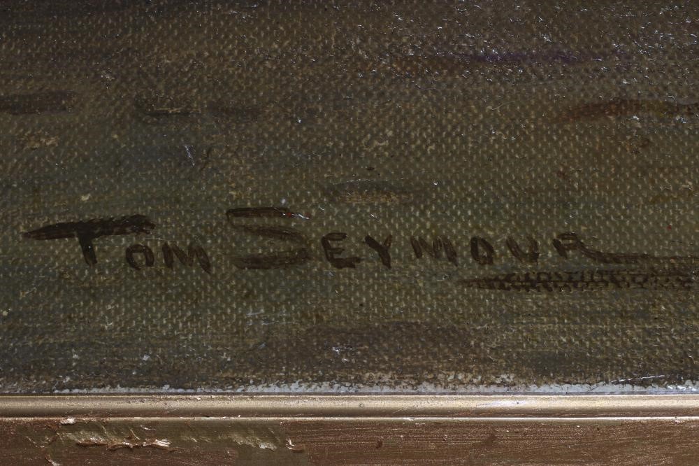 TOM SEYMOUR (1844-1904) Dordrecht, signed lower left, oil on canvas, 16" x 24", modern gilt frame Image