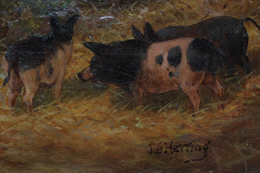 ATTRIBUTED TO JOHN F HERRING JUNIOR (1815-1907) Farm Yard Scene with Horses Image