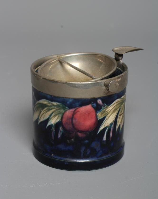A MOORCROFT POTTERY WISTERIA SMOKER'S COMPANION Image