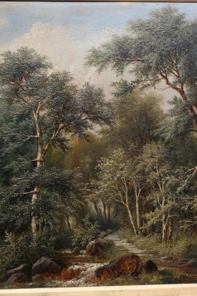 CONTINENTAL SCHOOL (Late 19th Century) View of a Woodland Track with an Open Plain Beyond Image
