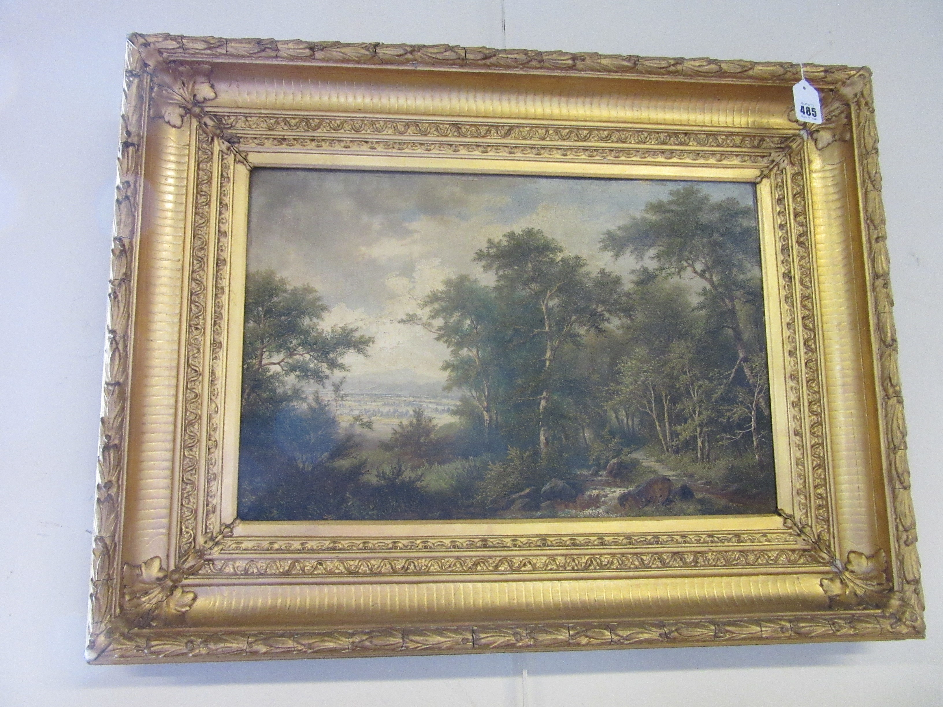 CONTINENTAL SCHOOL (Late 19th Century) View of a Woodland Track with an Open Plain Beyond Image
