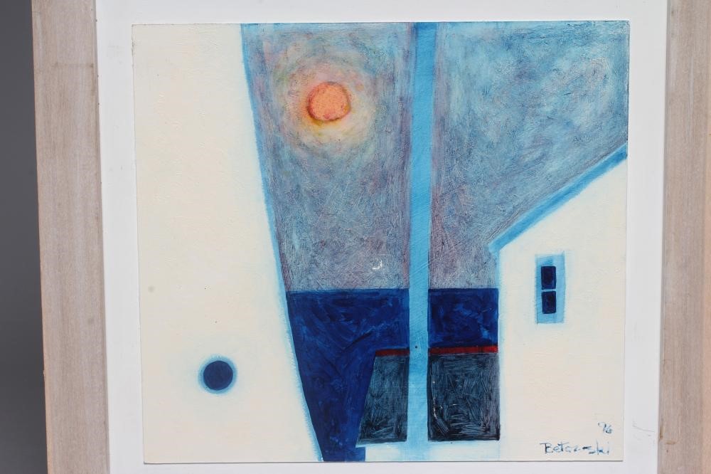 NOEL BETOWSKI (b.1952) Bright Sun 1996, signed lower right and dated '96, oil on board, 10" x 11", Image