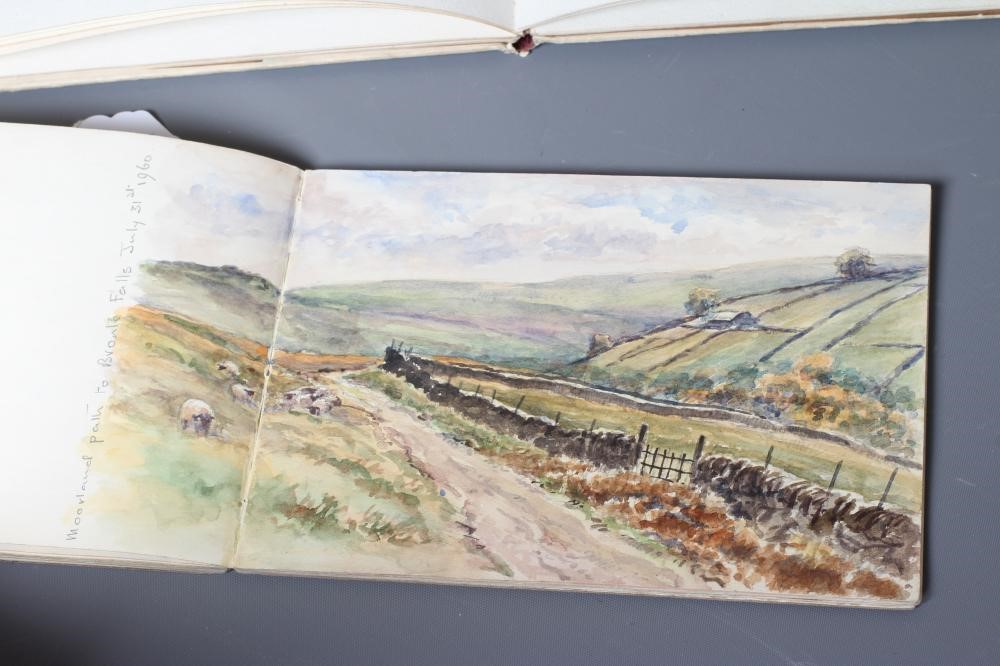 WILLIAM EDWARD PARKER (1922-2017) Three sketch books containing approximately 50 watercolours and Image