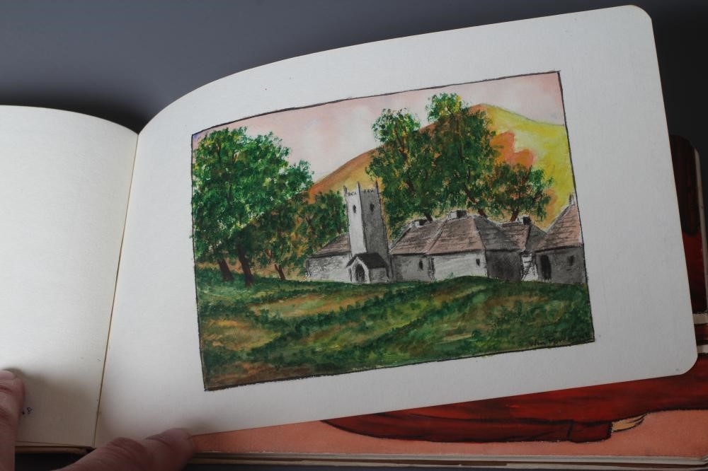 WILLIAM EDWARD PARKER (1922-2017) Three sketch books containing approximately 50 watercolours and Image