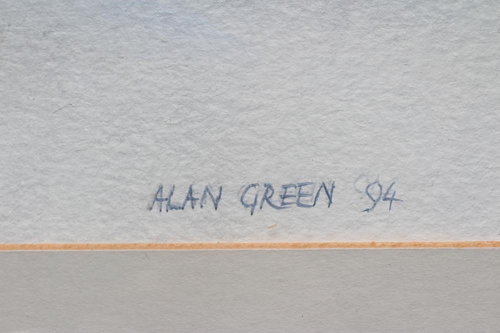 ALAN JOHN GREEN (1921-2020) Snowbound Woodland landscape, signed lower right and dated '94, Image