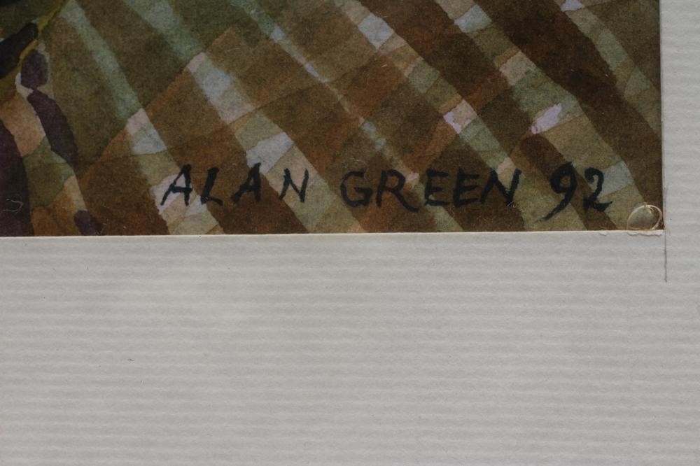 ALAN JOHN GREEN (1921-2020) Kew Gardens, signed lower right and dated '92, watercolour and gouache, Image