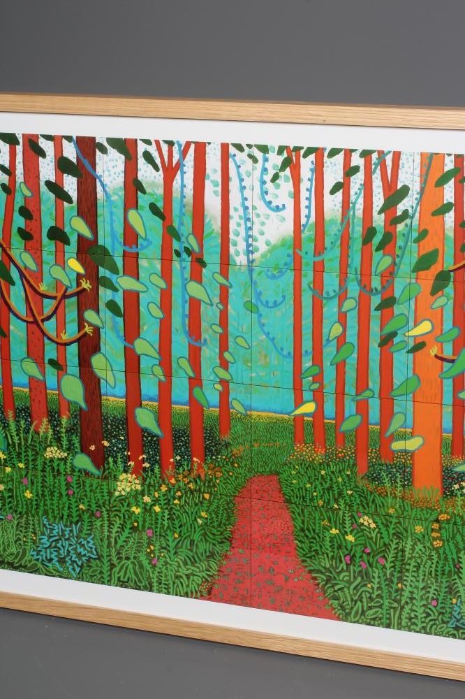 DAVID HOCKNEY (b.1937) The Arrival of Spring in East Yorkshire 2011, reproduction poster with R.A. Image