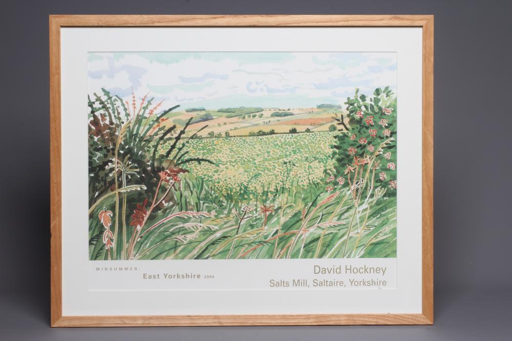 DAVID HOCKNEY (b.1937) Midsummer 2004, East Yorkshire 2004, reproduction poster, 17" x 22" (I), Image