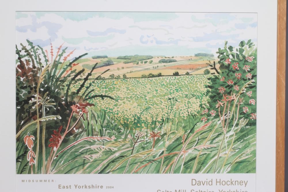 DAVID HOCKNEY (b.1937) Midsummer 2004, East Yorkshire 2004, reproduction poster, 17" x 22" (I), Image