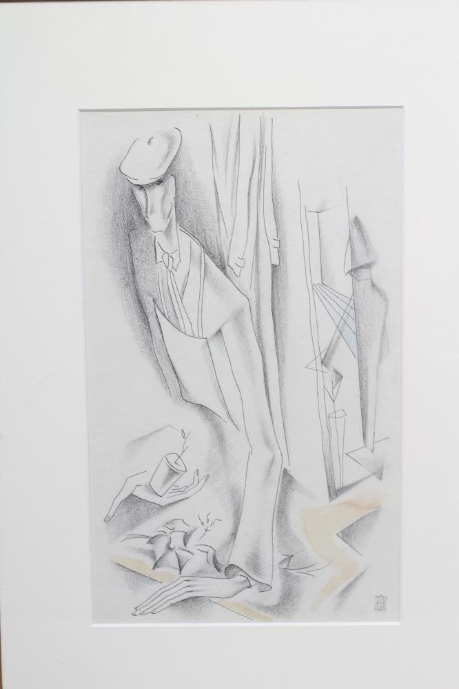 IRIS HARDCASTLE (c.1919-2013) Figures in an Interior with Gothic architecture Image