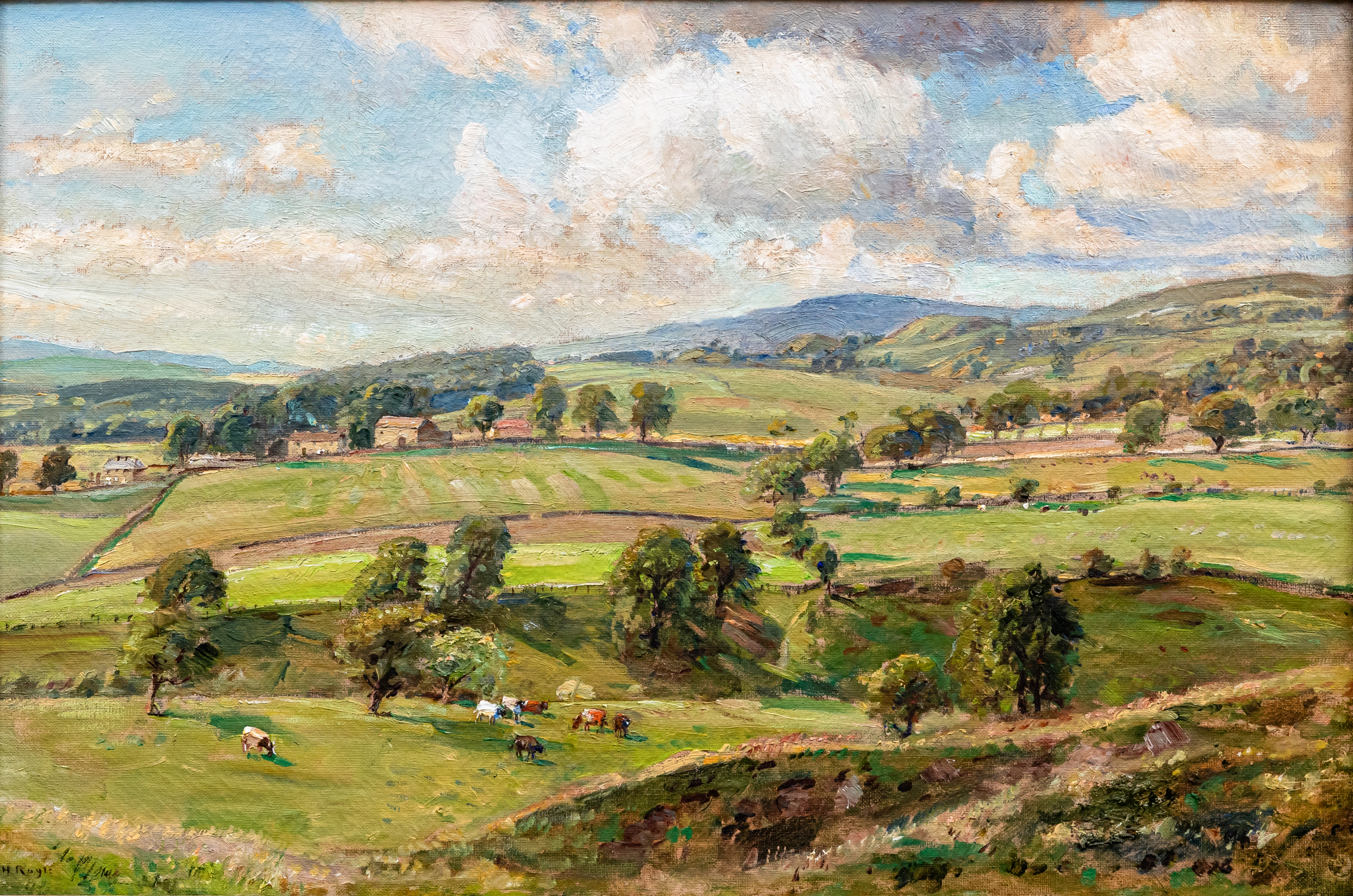HERBERT F ROYLE (1870-1958) Wharfedale View from Lanshaw Bank near Beamsley Image