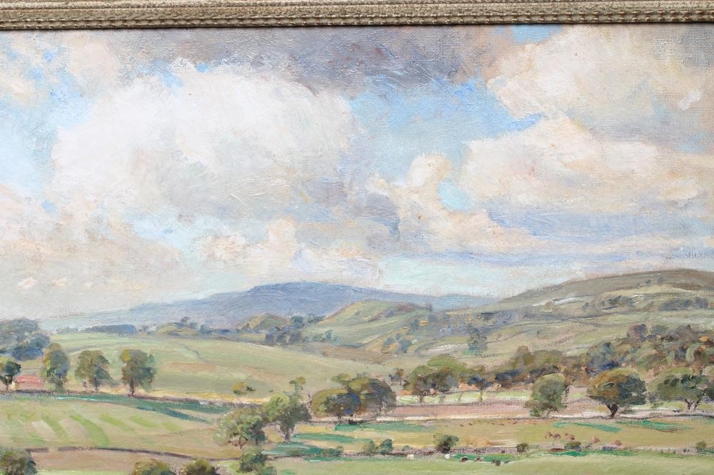 HERBERT F ROYLE (1870-1958) Wharfedale View from Lanshaw Bank near Beamsley Image
