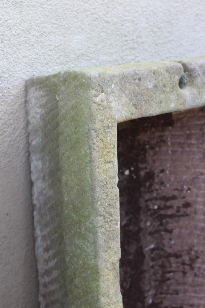 A LARGE SANDSTONE TROUGH of oblong tapering form, well cut, 127" w x 20" d x 12" h (Est. plus 24% Image
