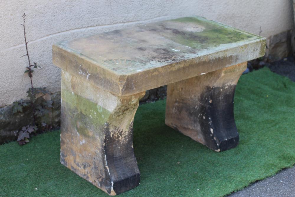 A SANDSTONE BENCH Image