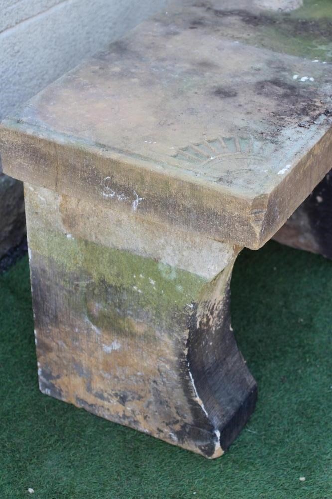 A SANDSTONE BENCH Image