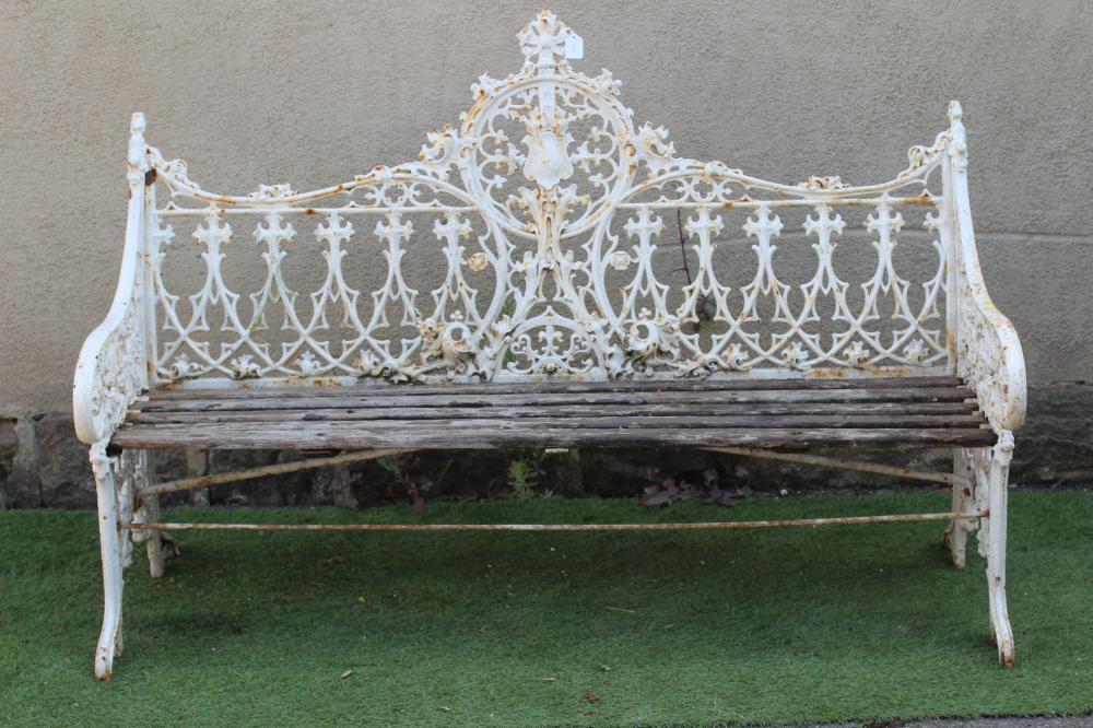 A COALBROOKDALE DESIGN CAST IRON BENCH Image