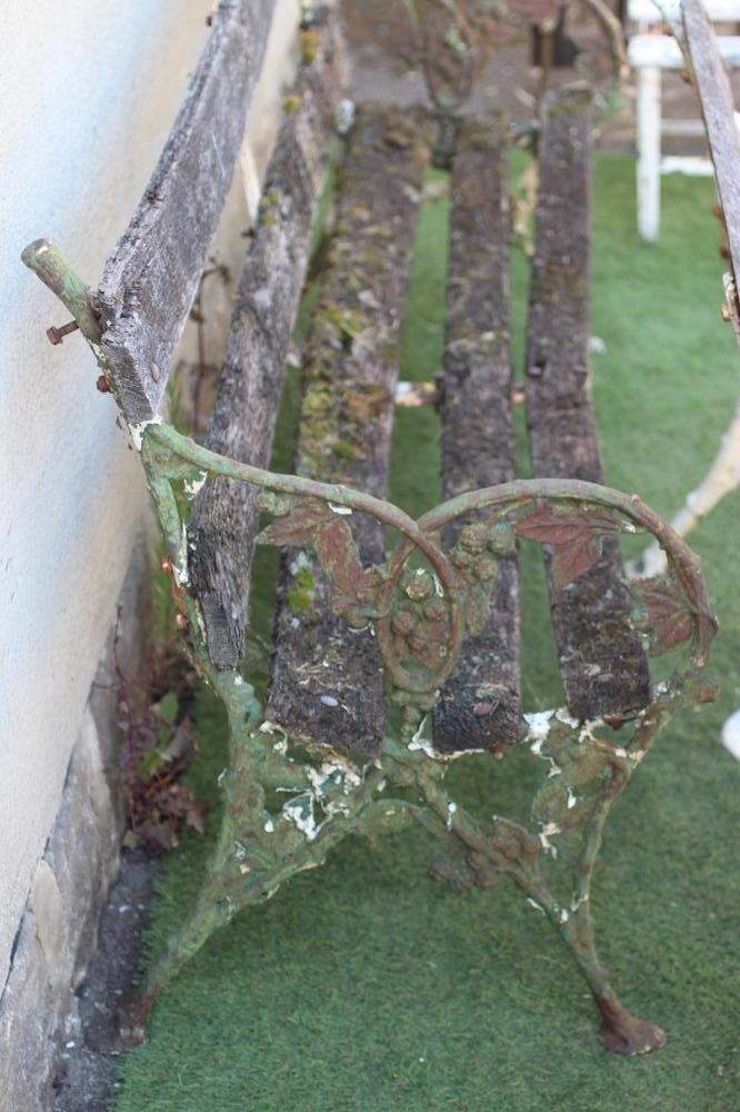 A PAIR OF VICTORIAN CAST IRON BENCHES Image