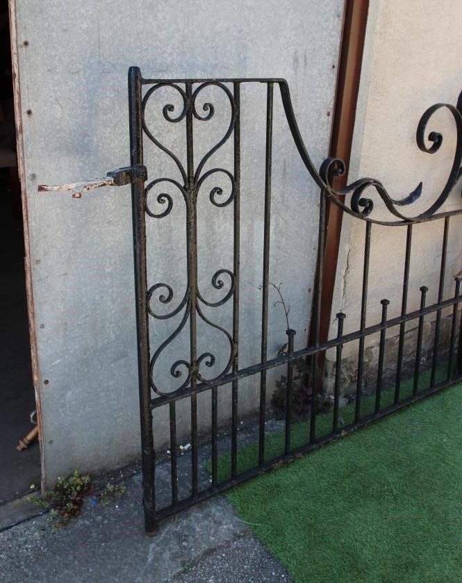 A PAIR OF IRONWORK ENTRANCE GATES Image