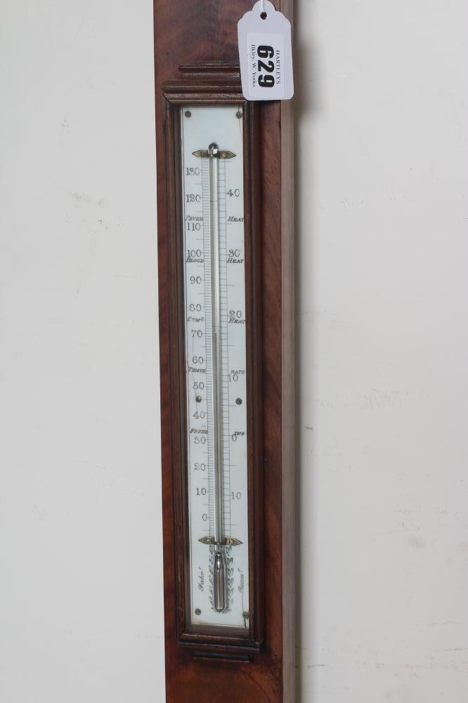 A MAHOGANY STICK BAROMETER BY GALLETTI GLASGOW Image