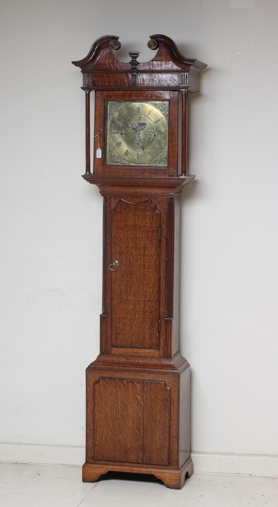 AN OAK LONGCASE SIGNED JOHN HEATON Image