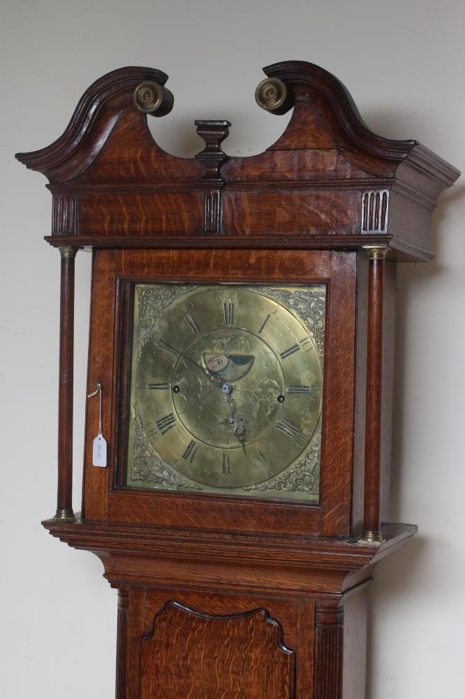 AN OAK LONGCASE SIGNED JOHN HEATON Image
